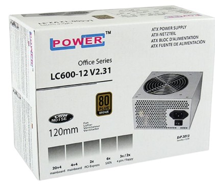 LC-Power LC600-12 V2.31 alimentatore per computer 400 W 20+4 pin ATX ATX Grigio