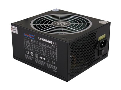 LC-Power LC-6650GP3 alimentatore per computer 650 W Nero