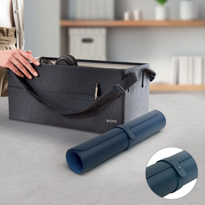 Leitz 53820068 sottomano Cloruro di polivinile (PVC) Blu scuro