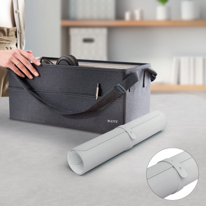 Leitz 53820085 sottomano Cloruro di polivinile (PVC) Grigio