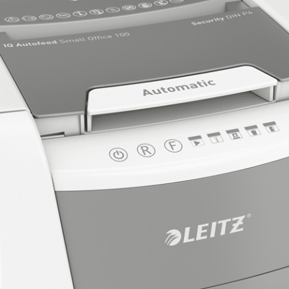 Leitz Distruggidocumenti automatico AutoFeed 100 P4 Small Office