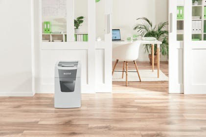 Leitz 80140000 distruggi documenti Taglio a frammenti 22 cm Grigio, Bianco