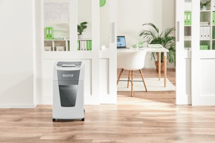 Leitz 80150000 distruggi documenti Triturazione incrociata 22 cm Grigio, Bianco