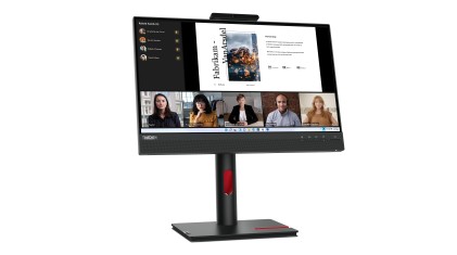 Lenovo Monitor 21,5 Led Ips 16:9 Fhd 6Ms 250 Cdm, Pivot, Dp/Hdmi, Webcam, Multimediale, Tiny-In-One