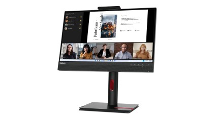 Lenovo Monitor 21,5 Led Ips 16:9 Fhd 6Ms 250 Cdm, Pivot, Dp/Hdmi, Webcam, Multimediale, Tiny-In-One