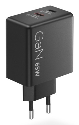 Caricabatterie Lenovo Dual USB-C 65W GaN