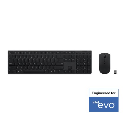 Lenovo Combo Tastiera E Mouse Professional Wireless Rechargeable Keyboard And Mouse Layout Italiano