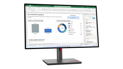 Lenovo Monitor 27 Led Ips 16:9 Qhd 4Ms 350 Cdm, Pivot, Usb-C, Dp/Hdmi, Multimediale, P27H-30