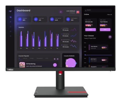 Lenovo ThinkVision T24i-30 LED display 60,5 cm (23.8") 1920 x 1080 Pixel Full HD Nero