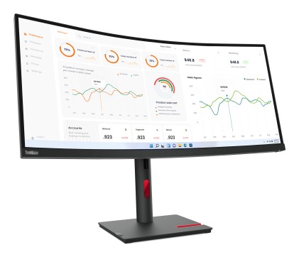 Lenovo ThinkVision T34w-30 LED display 86,4 cm (34") 3440 x 1440 Pixel Wide Quad HD Nero
