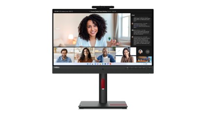 Lenovo Monitor 23,8 Led Ips 16:9 Fhd 6Ms 250 Cdm, Pivot, Usb-C, Webcam, Dp/Hdmi, Multimediale, T24Mv