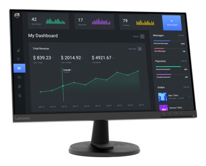 Lenovo D24-40 Monitor PC 60,5 cm (23.8") 1920 x 1080 Pixel Full HD LED Nero