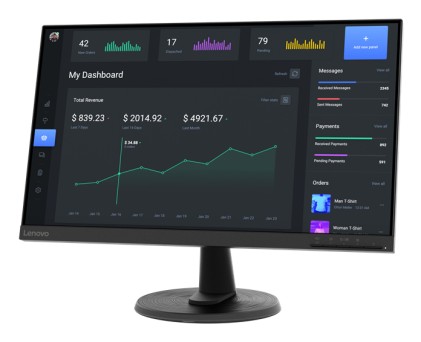 Lenovo D24-40 Monitor PC 60,5 cm (23.8") 1920 x 1080 Pixel Full HD LED Nero