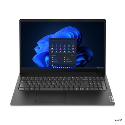 Lenovo V V15 AMD Ryzen 5 7520U Computer portatile 39,6 cm (15.6") Full HD 8 GB LPDDR5-SDRAM 512 GB SSD Wi-Fi 5 (802.11ac) Windows 11 Home Nero