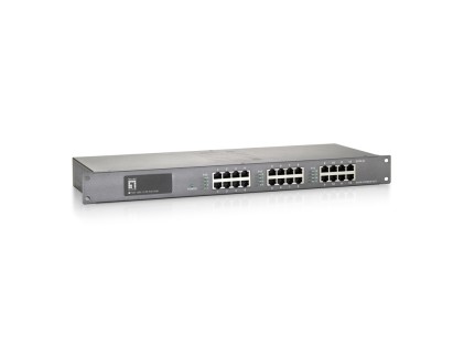 Switch 12 porte PoE-HUB LevelOne POH-1250 12x FE MidSpan 19in