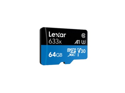 Scheda Di Memoria Lexar 933051 High Perfomance 633X 64Gb Microsd