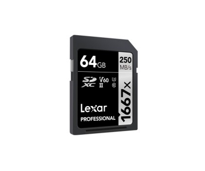 Scheda Di Memoria Lexar Lsd64Gcb1667 Professional 1667X 64Gb Sd