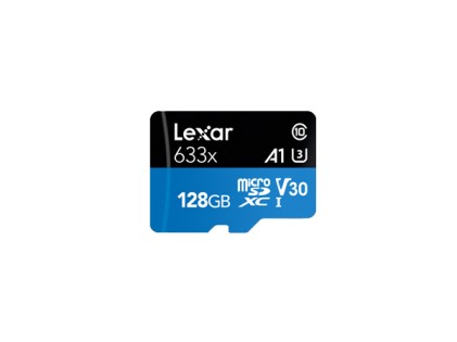Scheda Di Memoria Lexar Lsdmi128Bb633A High Perfomance 633X 128Gb Micr