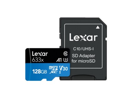 Scheda Di Memoria Lexar Lsdmi128Bb633A High Perfomance 633X 128Gb Micr