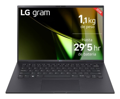 LG Gram 14Z90S Intel Core Ultra 7 155H Computer portatile 35,6 cm (14") Full HD 32 GB LPDDR5-SDRAM 1 TB SSD Wi-Fi 6E (802.11ax) Windows 11 Home Nero