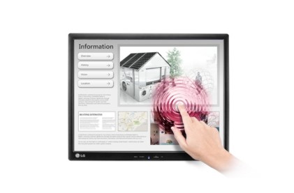 LG 19MB15T-I monitor touch screen 48,3 cm (19") 1280 x 1024 Pixel Multi-touch Da tavolo Nero