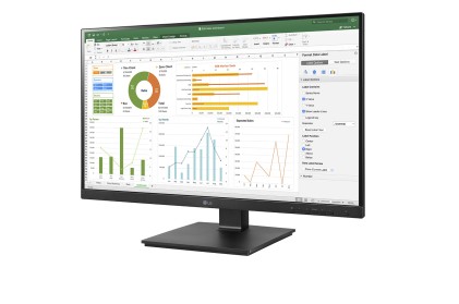 Lg Monitor 23,8 Led Ips 16:9 Fhd, 5Ms 250 Cdm, Pivot, Dp/Dvi/Hdmi, Multimediale