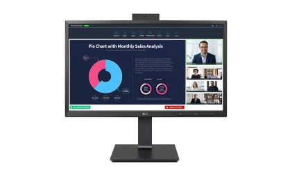 Lg Monitor 23,8 Led Ips 16:9 Fhd 5Ms 250 Cdm, Pivot, Webcam, Usb-C Hub, Dp/Hdmi, Multimediale