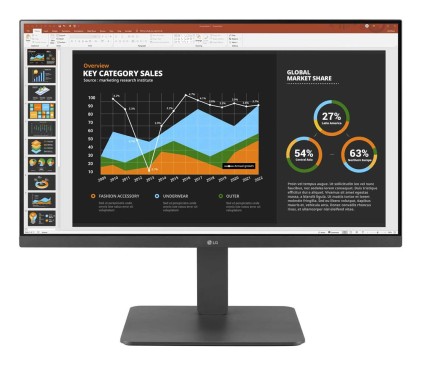 LG MONITOR 23,8 LED IPS 16:9 FHD 5MS 250 CDM, PIVOT, WEBCAM, USB-C DOCK, DP/HDMI, MULTIM