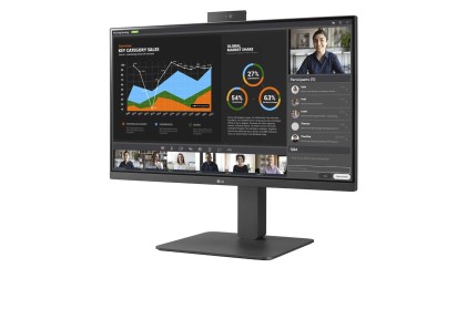 LG MONITOR 23,8 LED IPS 16:9 FHD 5MS 250 CDM, PIVOT, WEBCAM, USB-C DOCK, DP/HDMI, MULTIM