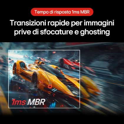 LG Ultragear 24G411A-B Monitor Gaming LED 24" IPS FullHD 144Hz FreeSync HDR10, 1ms MBR - HDMI, DisplayPort - VESA 100x100mm