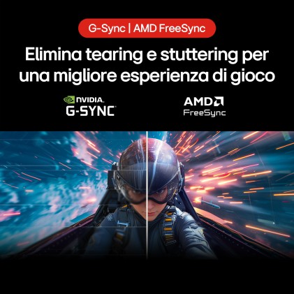 LG Ultragear 24G411A-B Monitor Gaming LED 24" IPS FullHD 144Hz FreeSync HDR10, 1ms MBR - HDMI, DisplayPort - VESA 100x100mm