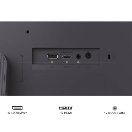 LG Ultragear 24G411A-B Monitor Gaming LED 24" IPS FullHD 144Hz FreeSync HDR10, 1ms MBR - HDMI, DisplayPort - VESA 100x100mm