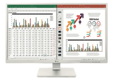 LG 27BK55YP-W Monitor PC 68,6 cm (27") 1920 x 1080 Pixel Full HD LED Nero