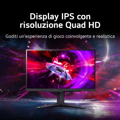 LG UltraGear 27GR75Q Monitor Gaming da 27" Quad HD 1ms 165Hz