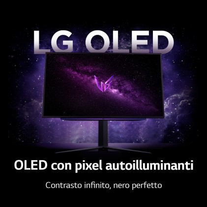 LG 27GS95QE-B Monitor PC 67,3 cm (26.5") 2560 x 1440 Pixel Quad HD OLED Nero