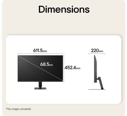 LG 27U411B-B Monitor PC 68,6 cm (27") 1920 x 1080 Pixel Full HD LCD Nero