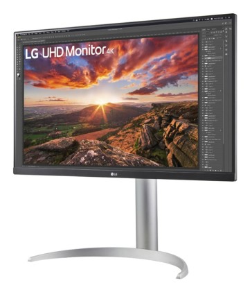 Lg Monitor 27 Led Ips 4K Uhd 16:9 5Ms 300 Cdm, Pivot, Dp/Hdmi, Multimediale, Bianco
