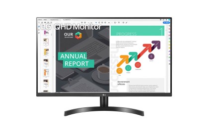 Lg Monitor 31,5 Led Ips 2560X1440 16:9 5Ms 350 Cdm, Dp/Hdmi