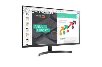 Lg Monitor 31,5 Led Ips 2560X1440 16:9 5Ms 350 Cdm, Dp/Hdmi