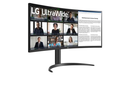 Lg Monitor Curvo 34&#34; Led Va 100Hz 21:9 3440 X 1440 5Ms 300 Cdm, , Reg Altezza, Usb-C Dock, Dp/Hdmi