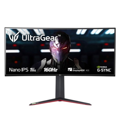 Monitor Lg 34Gn850-B.Aeu 21:9 Curved Qhd 1Ms With 144Hz Black E Red