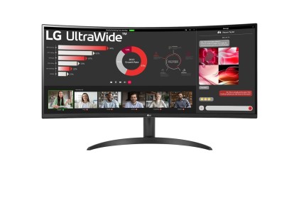LG 34WR50QC-B.AEU Monitor PC 86,4 cm (34") 3440 x 1440 Pixel UltraWide Quad HD LCD Nero