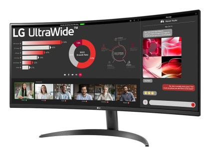 LG 34WR50QK-B Monitor PC 86,4 cm (34") 3440 x 1440 Pixel Wide Quad HD Nero