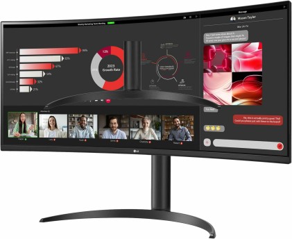 LG UW 34WR55QC-B.AEU Monitor PC 86,4 cm (34") 3440 x 1440 Pixel Wide Quad HD LED Nero