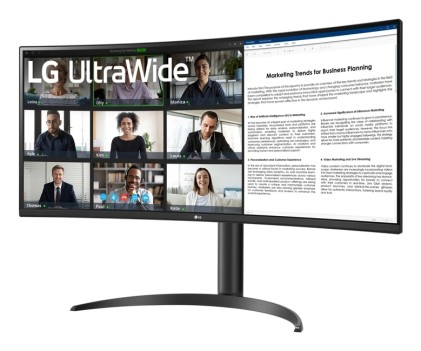 LG 34WR55QK-B Monitor PC 86,4 cm (34") 3440 x 1440 Pixel Wide Quad HD Nero