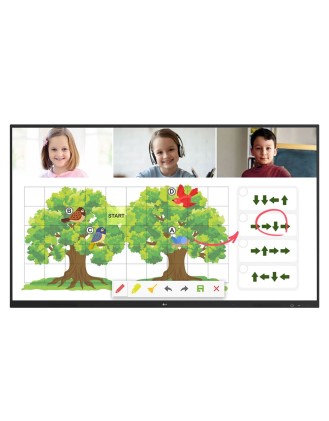 Lg Display Touch Interattivo 65" Ips 16:9 350 Cdm, 4K Uhd, 20 Tocchi, 16/7, Lan/Wifi, Vga/Hdmi/Usb, Staffa Non Inclusa (600X400), Android 8  Educational