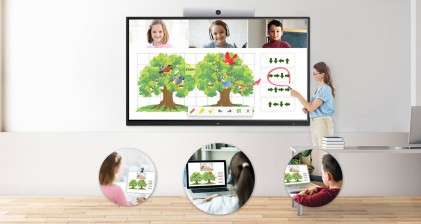 Lg Display Touch Interattivo 65" Ips 16:9 350 Cdm, 4K Uhd, 20 Tocchi, 16/7, Lan/Wifi, Vga/Hdmi/Usb, Staffa Non Inclusa (600X400), Android 8  Educational