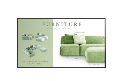 Mon 55 Ips 500Nit Uhd 4K Hdmi Dp R 55Um5N-H Webos Rj45