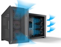 Case Midi Lian Li PC-O11 Air, Tempered Glass - Black