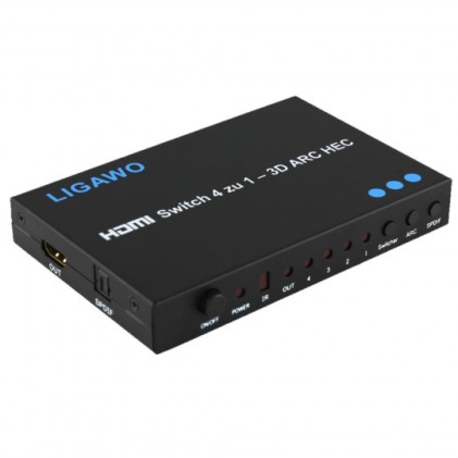 Switch HDMI Ligawo 4 In>1 Out